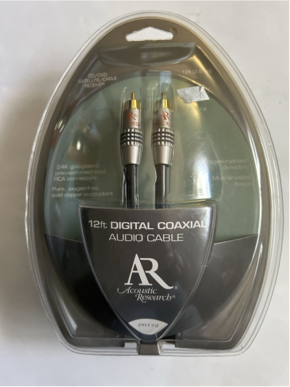 12 Foot Digital Coaxil Audio Cable Acoutic Research PR172